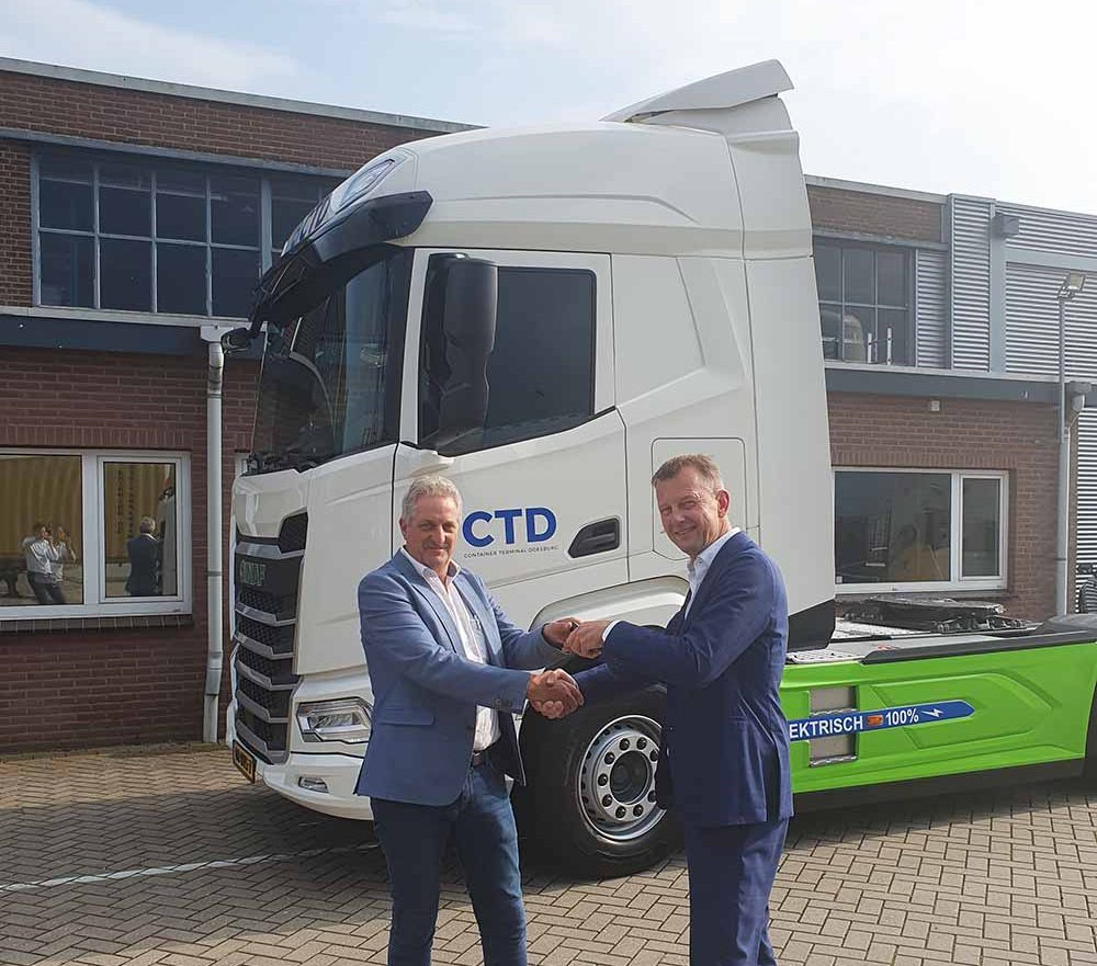 E-truck lancering bij Container Terminal Doesburg