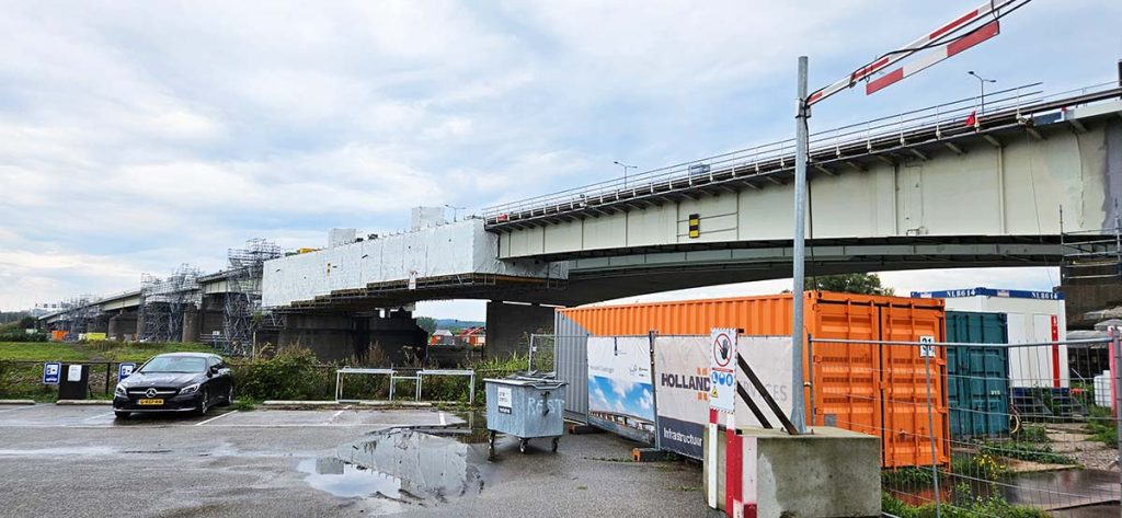 Werkbezoek A12 IJsselbruggen door Container Terminal Doesburg