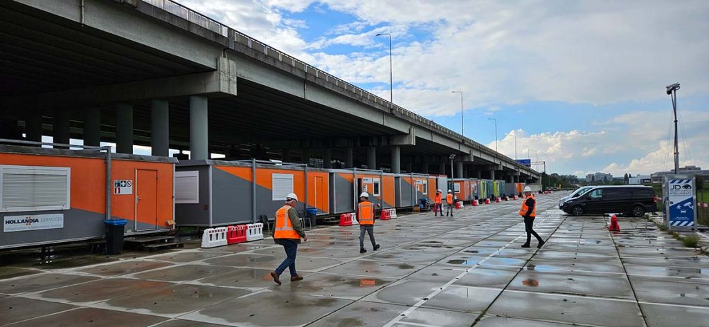 Werkbezoek A12 IJsselbruggen door Container Terminal Doesburg